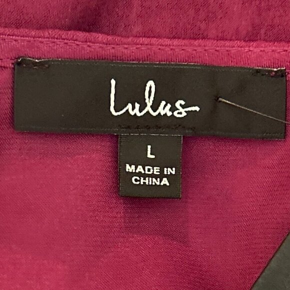 Lulu's NWT SZ L Open tie front purple silky robe or top comfy layering romantic - Picture 7 of 10